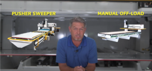 Pusher/Sweeper vs. Manual Off-loading