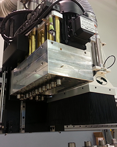 14 Spindle Drill Block - high-efficiency drill block for simultaneous drilling with 14 evenly spaced spindles, designed for rapid multi-hole operations.