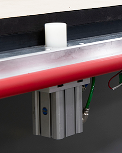 Pop-up Pins system for part positioning on C.R. Onsrud CNC table