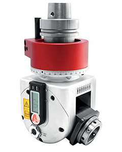 Ultra Line Vario Viso Aggregate with digital angle indicator for precise multi-angle machining operations.