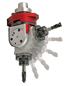 Vario Viso Aggregate demonstrating multi-axis drill flexibility for accurate operations