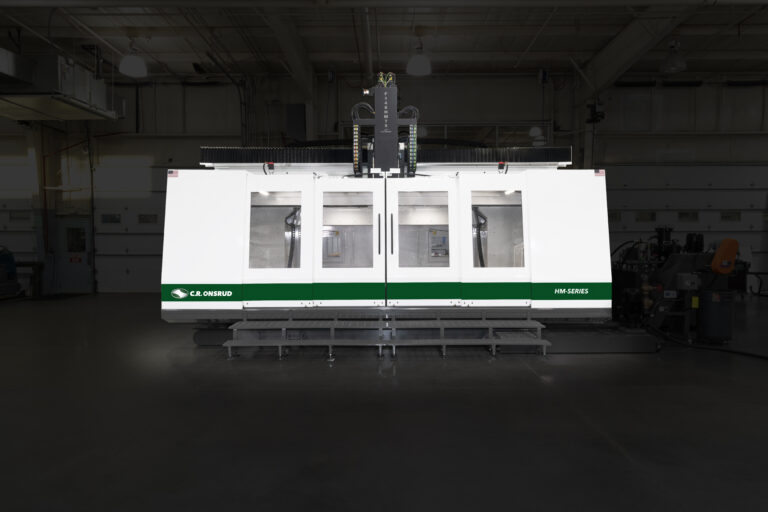 C.R. Onsrud HM Series F148HM75 high-rail CNC machining center in a fully enclosed configuration for industrial-scale machining applications.